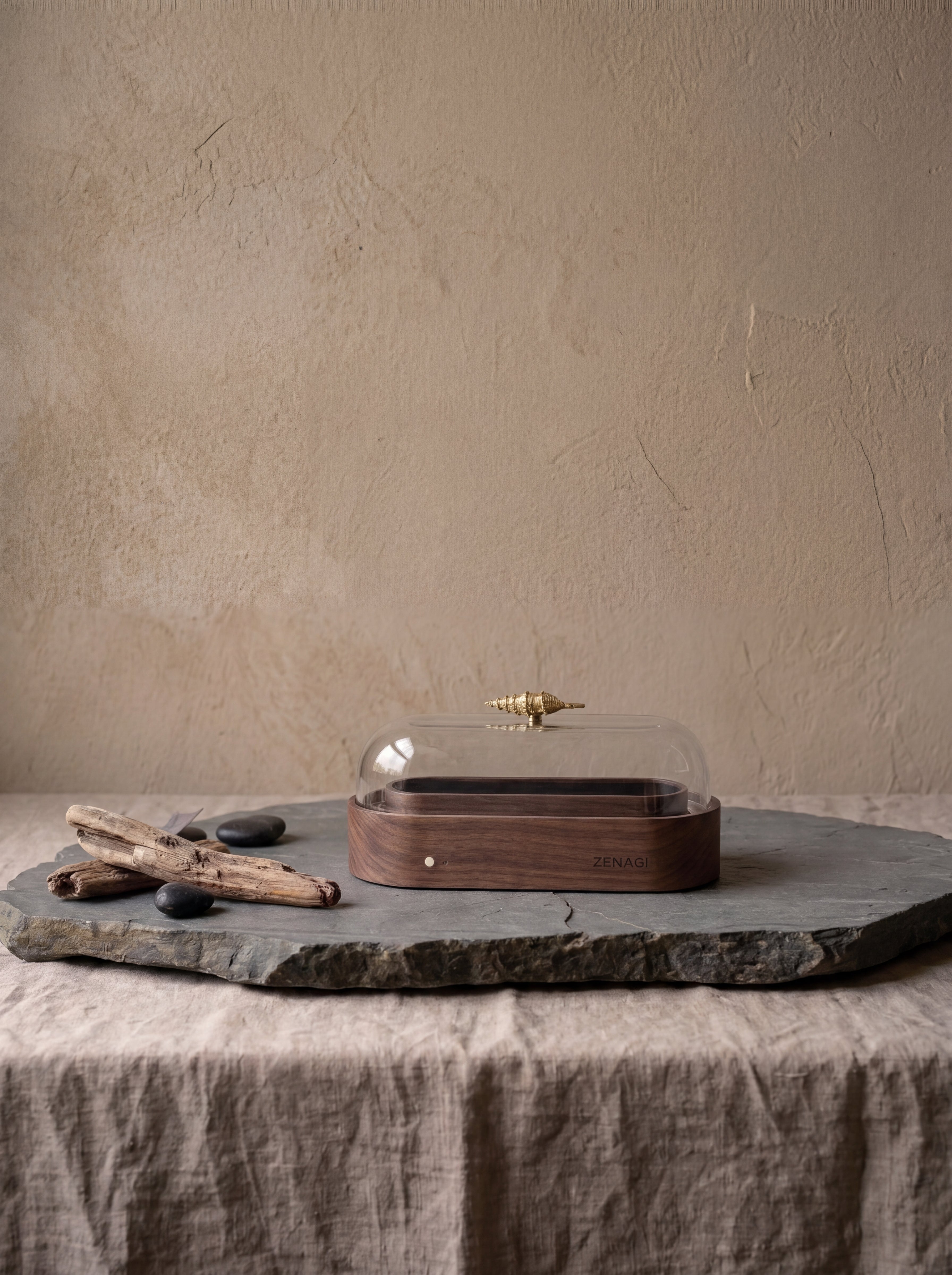 F 臥香靜香器 Standard - 胡桃木 Incense Stick Purifier Standard - Walnut Wood