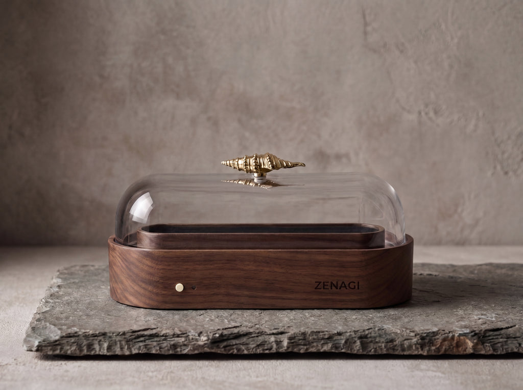 F 臥香靜香器 Standard - 胡桃木 Incense Stick Purifier Standard - Walnut Wood