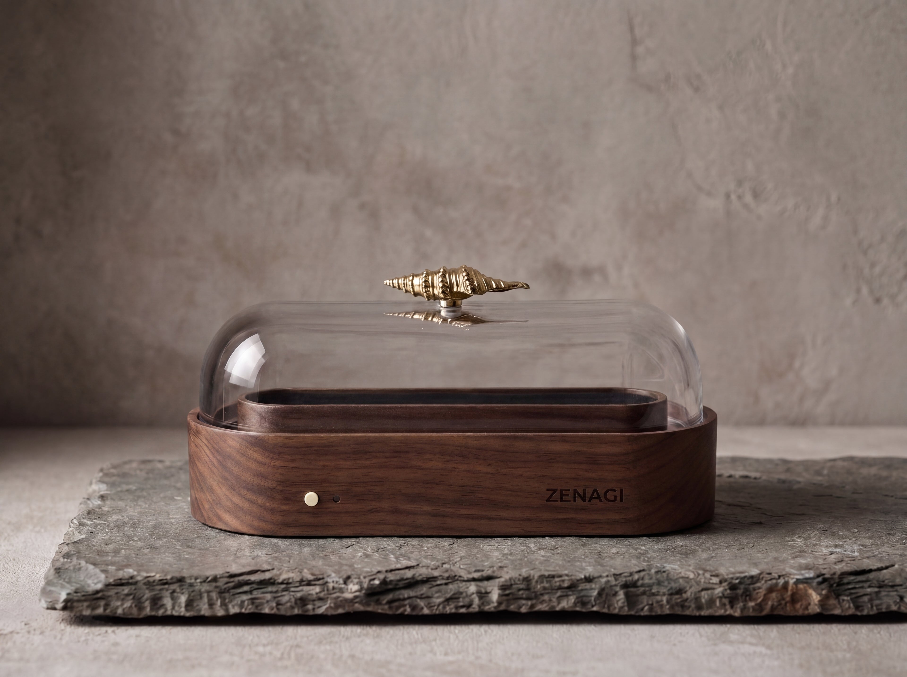 F 臥香靜香器 Standard - 胡桃木 Incense Stick Purifier Standard - Walnut Wood