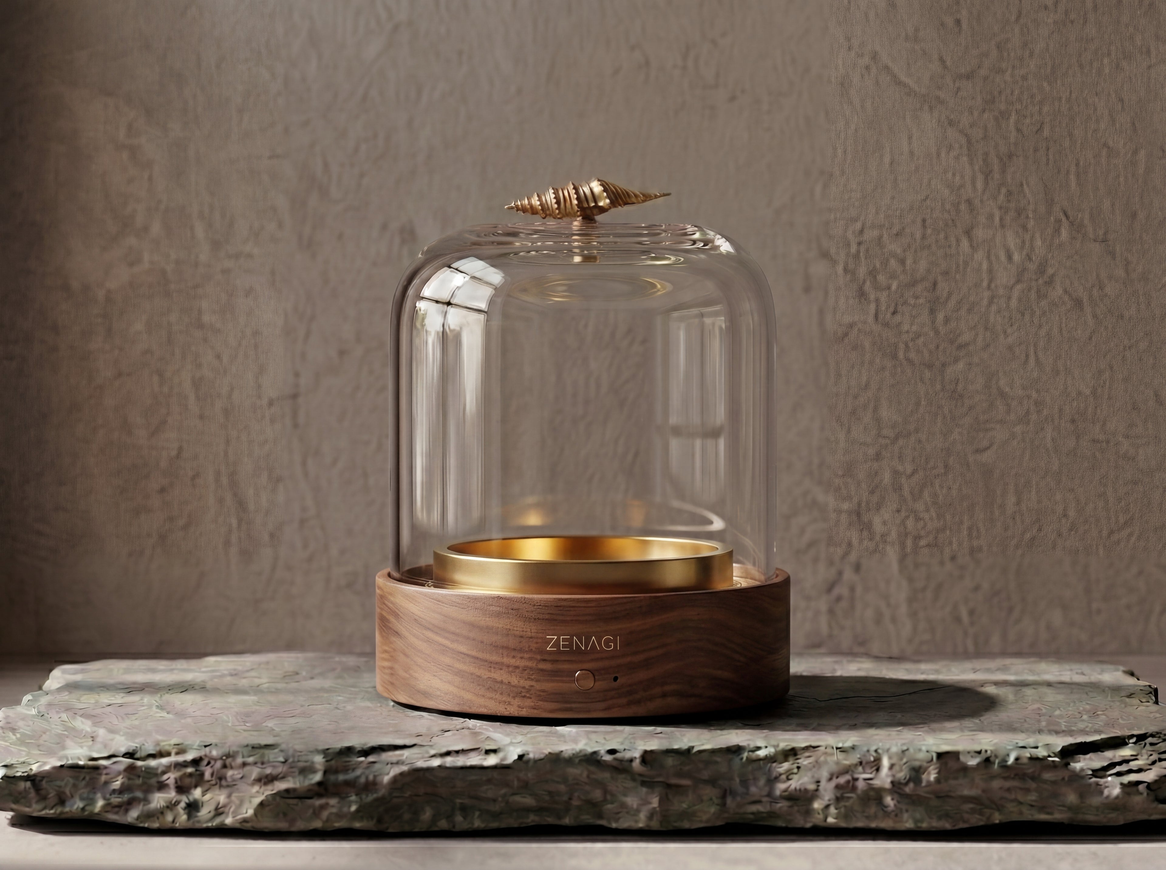 I   盤香靜香器 - 胡桃木 Incense Coil Purifier - Walnut Wood